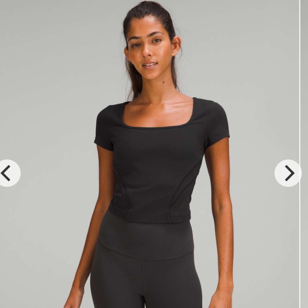 Lululemon square neck mesh & Nulu Yoga t-shirt
